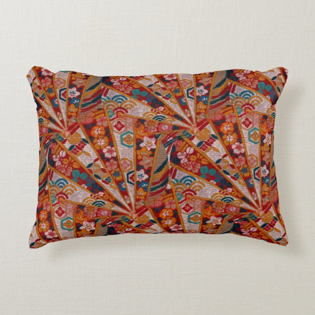 Screens Oriental Fabric Decorative Cushion (Front)