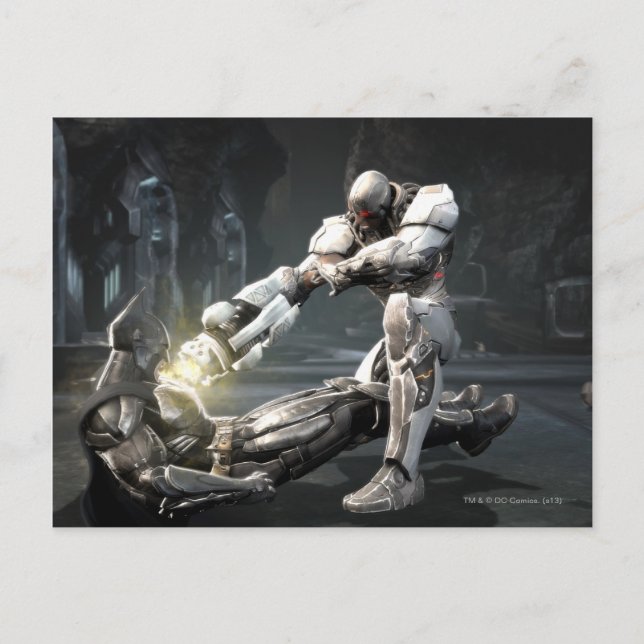 Screenshot: Batman vs Cyborg Postcard (Front)