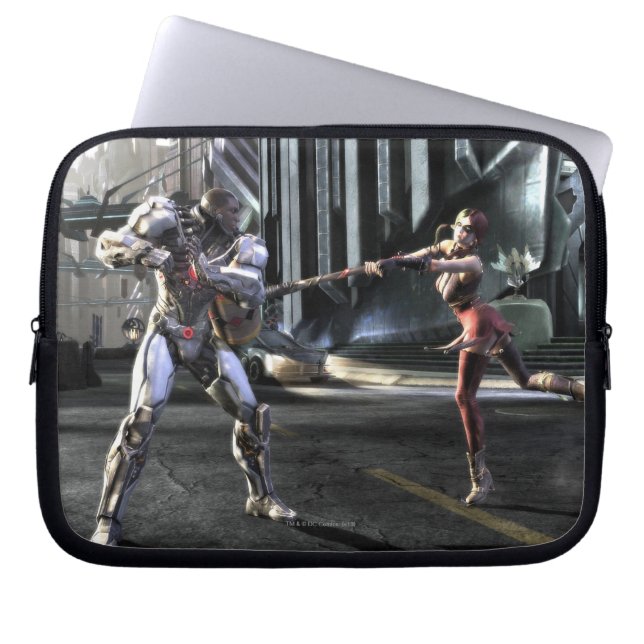 Screenshot: Cyborg vs Harley Laptop Sleeve (Front)