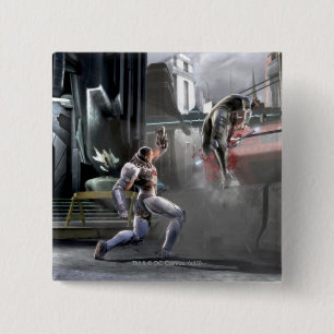 Screenshot: Cyborg vs Nightwing 15 Cm Square Badge