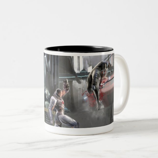 Screenshot: Cyborg vs Nightwing Two-Tone Coffee Mug (Front Right)