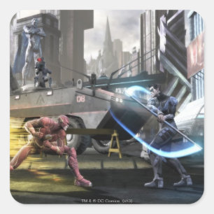 Screenshot: Flash vs Nightwing Square Sticker