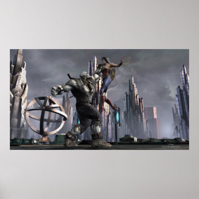 Screenshot: Grundy vs Wonder Woman Poster (Front)