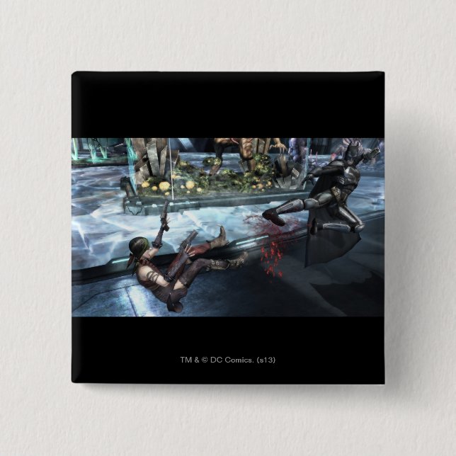 Screenshot: Harley vs Batman 15 Cm Square Badge (Front)