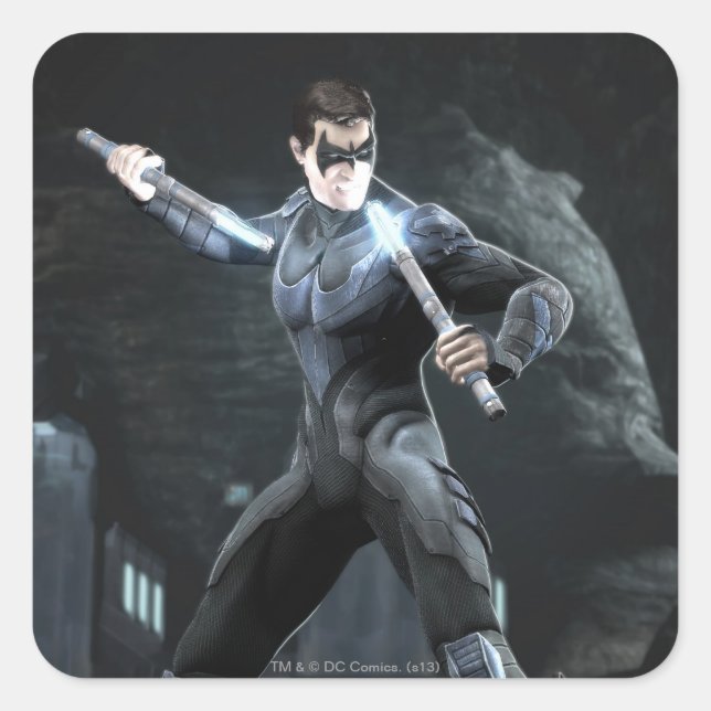 Screenshot: Nightwing Square Sticker (Front)