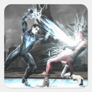 Screenshot: Nightwing vs harley Square Sticker