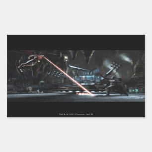 Screenshot: Superman vs Batman Rectangular Sticker