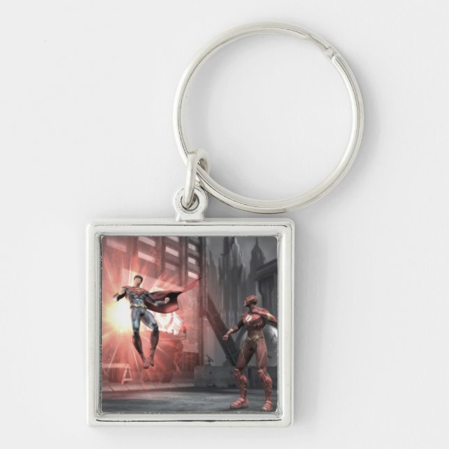 Screenshot: Superman vs Flash Key Ring (Front)