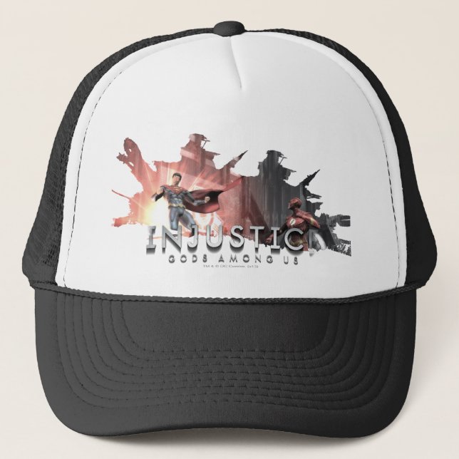 Screenshot: Superman vs Flash Trucker Hat (Front)