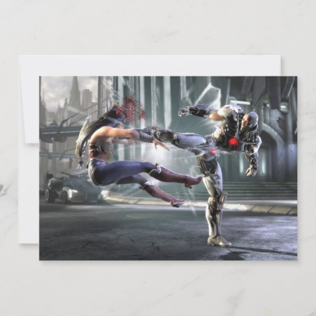 Screenshot: Wonder Woman vs Cyborg (Front)