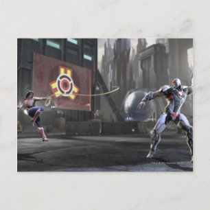 Screenshot: Wonder Woman vs Cyborg 2 Postcard