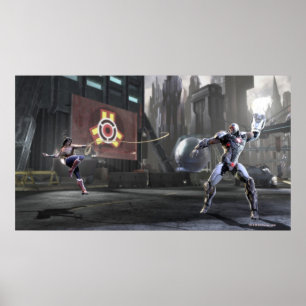 Screenshot: Wonder Woman vs Cyborg 2 Poster