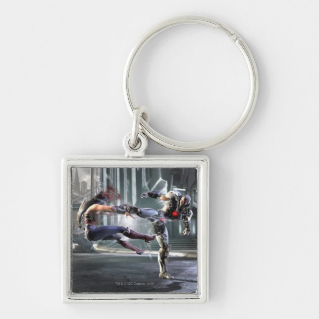 Screenshot: Wonder Woman vs Cyborg Key Ring (Front)