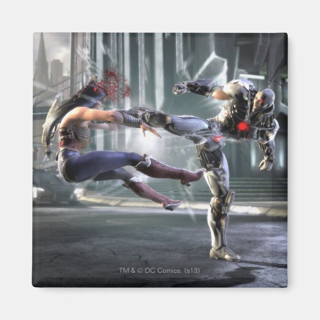 Screenshot: Wonder Woman vs Cyborg Magnet (Front)
