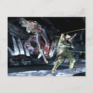 Screenshot: Wonder Woman vs Green Arrow Postcard