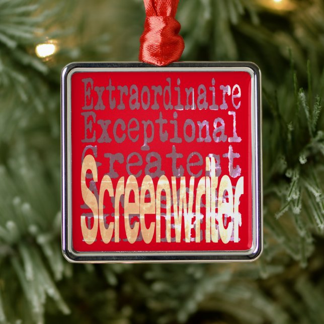 Screenwriter Extraordinaire Metal Tree Decoration (Tree)