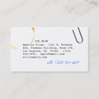 Screenwriter vi business card