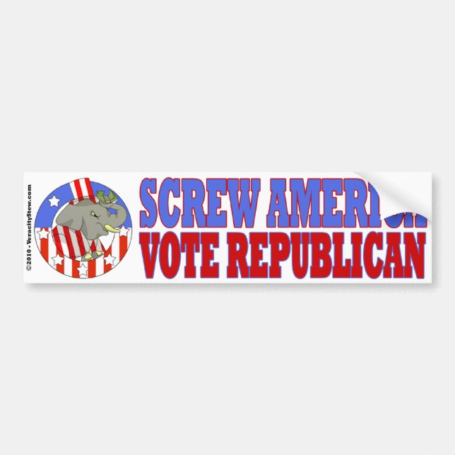 Screw America Bumper Stkr Bumper Sticker (Front)