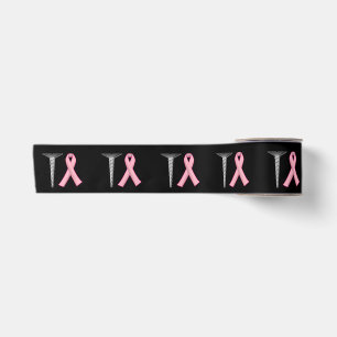 Screw Breast Cancer! Survivors Humour Satin Ribbon