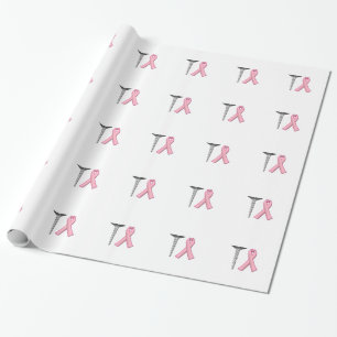 Screw Breast Cancer! Survivors Humour Wrapping Paper