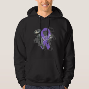 Screw Cancer - Grunge Hodgkin's Lymphoma Hoodie