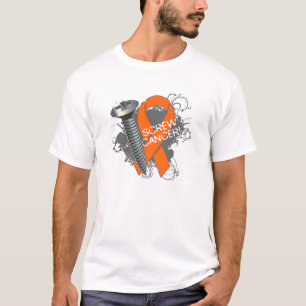 Screw Cancer - Grunge Leukaemia T-Shirt