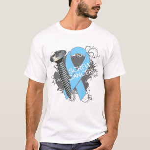 Screw Cancer - Grunge Prostate Cancer T-Shirt