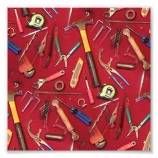screw driver wrench knife plumbing electrical tool photo print