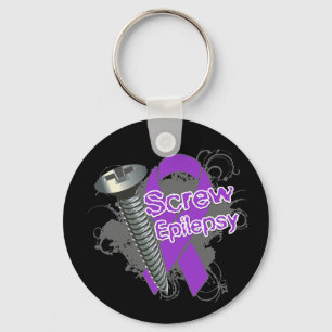 Screw Epilepsy Key Ring