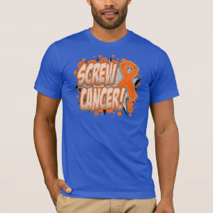 Screw Leukaemia Cancer Comic Style T-Shirt