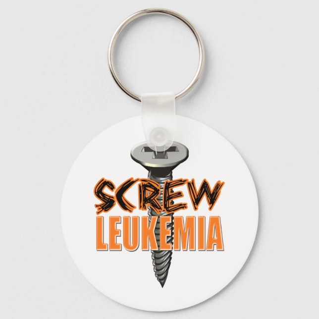 Screw Leukaemia Key Ring (Front)