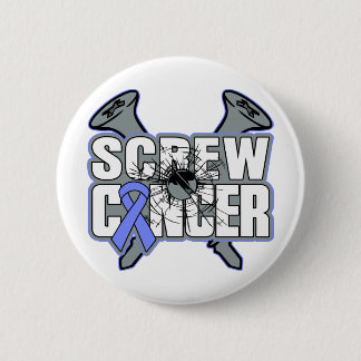 Screw Oesophageal Cancer 6 Cm Round Badge