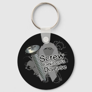 Screw Parkinsons Disease Key Ring