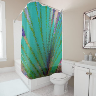 Screw Pine Abstract Shower Curtain