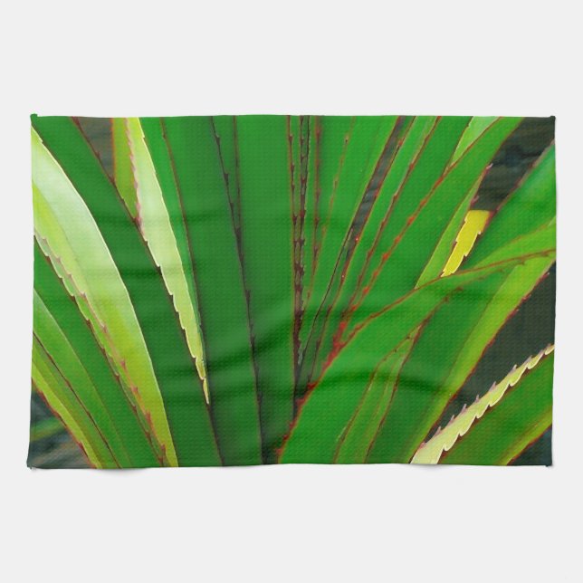 Screw Pine Closeup Tea Towel (Horizontal)