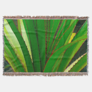 Screw Pine Closeup Throw Blanket