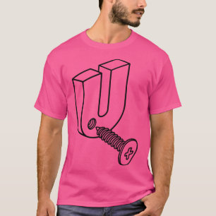 Screw U Funny Construction Worker Handyman pun adu T-Shirt
