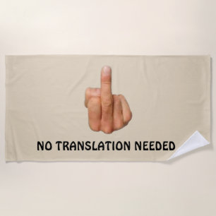 SCREW YOU BEACH TOWEL