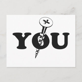 Screw You Screw Postcard