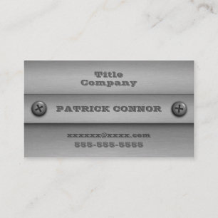 Screwed Metal Business Cards