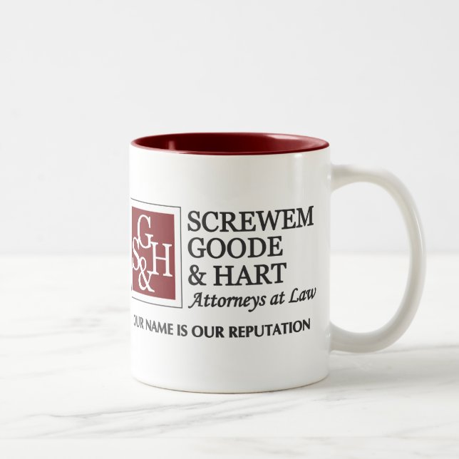 Screwem Goode & Hart Two-Tone Coffee Mug (Right)