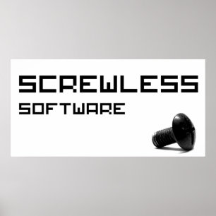 ScrewLess Software Logo Poster
