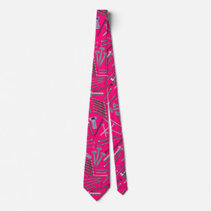 Screws and nails x4 B Pink BG Tie