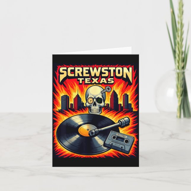 Screwston Texas  Card (Front)