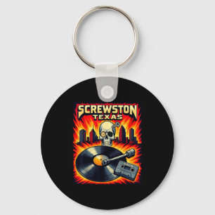 Screwston Texas Key Ring