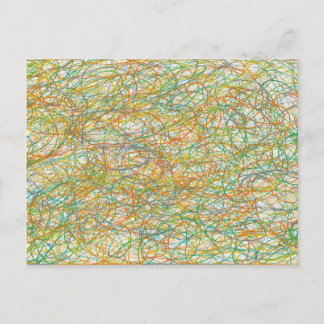scribble art postcard