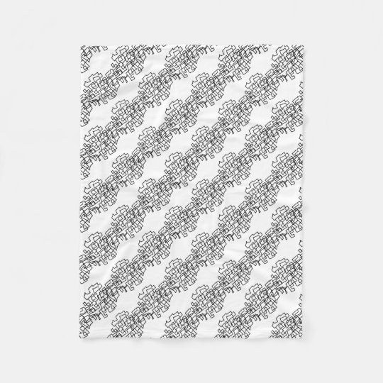Scribble Fleece Blanket