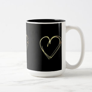 Scribble Heart Cup