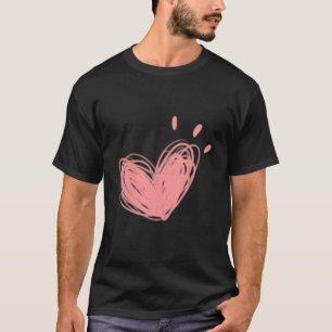 Scribble Heart Lgbtq Gay Rights Proud Pride Rainbo T-Shirt