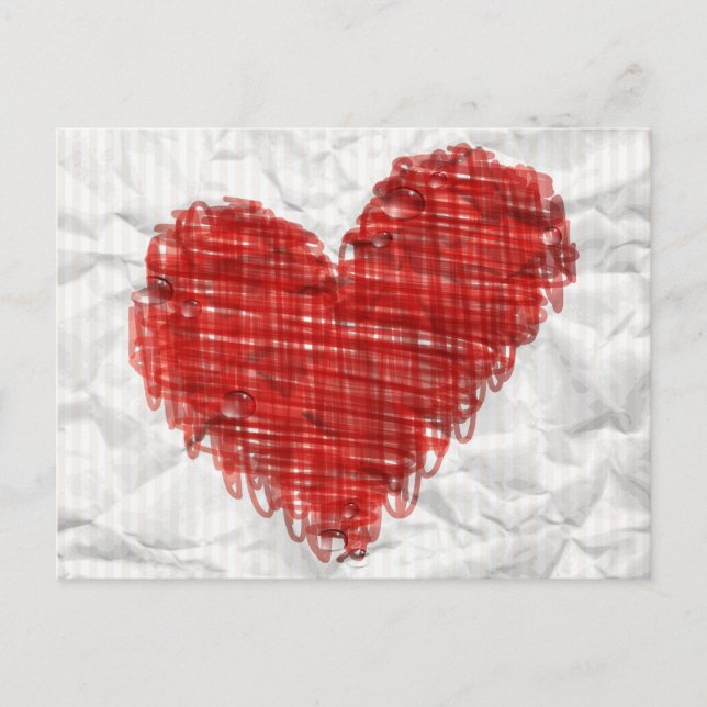 Scribble Heart Postcard (Front)